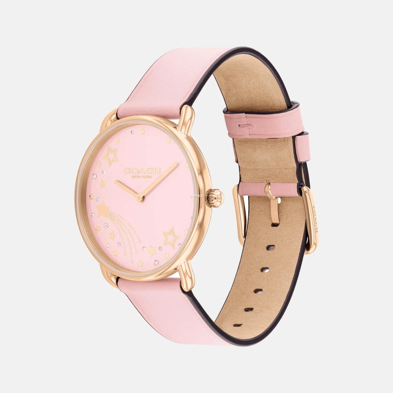 COACH,Elliot 36mm,36mm,Stainless Steel,Pink,Quartz,Hardlex,Round,14504379