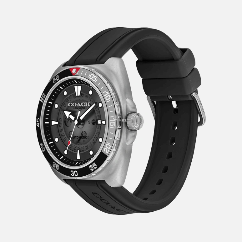 COACH,Charter 44mm,44mm,Stainless Steel,Black,Quartz,Day,Hardlex,14602715