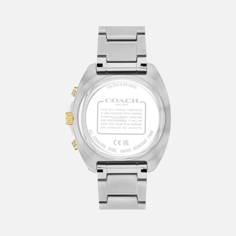 COACH,Charter 39mm,39mm,Stainless Steel,Grey,Quartz,Chronograph,Day,14602740