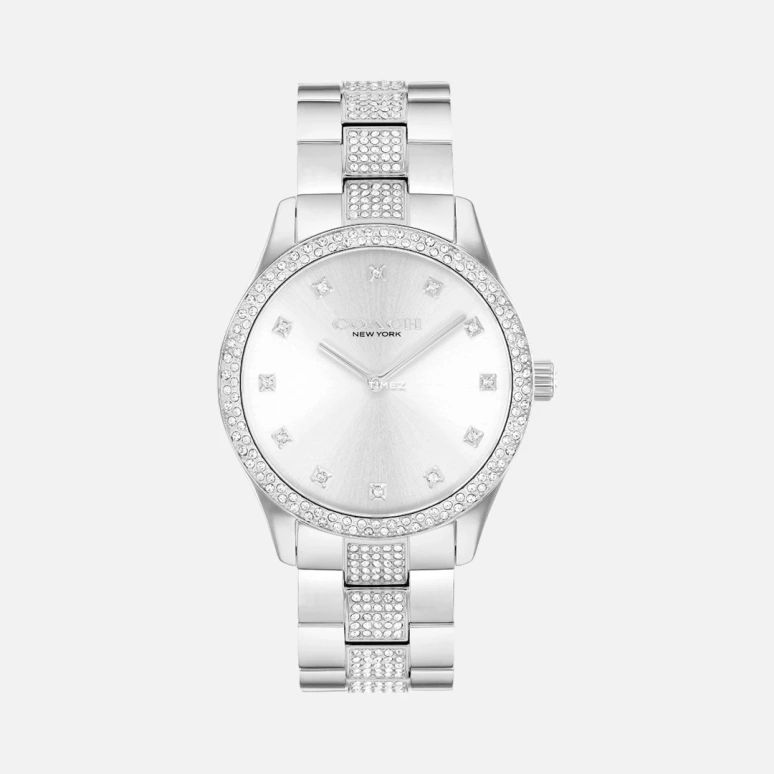 COACH,Brooks 38mm,38mm,Stainless Steel,Silver,Quartz,Hardlex,Round,14400033