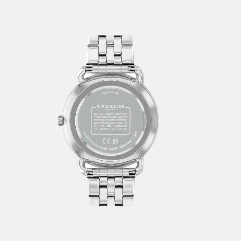 COACH,Elliot 36mm,36mm,Stainless Steel,Black,Quartz,Hardlex,Round,14000116