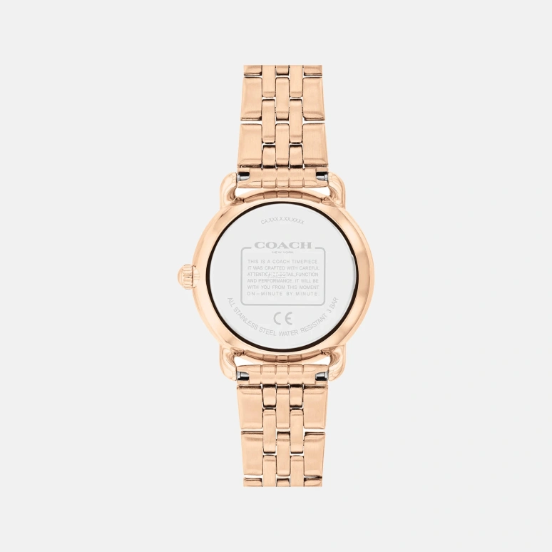 COACH,Elliot 28mm,28mm,Stainless Steel,Pink Red,Quartz,Hardlex,Round,14504444