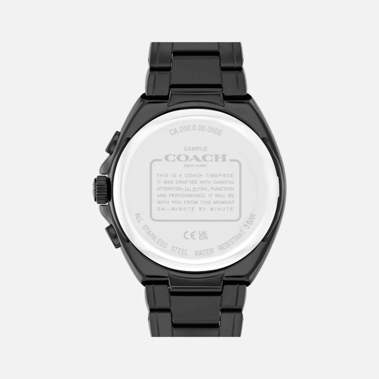 COACH,Jackson 45mm,45mm,Stainless Steel,Black,Quartz,Chronograph,Day,14602681