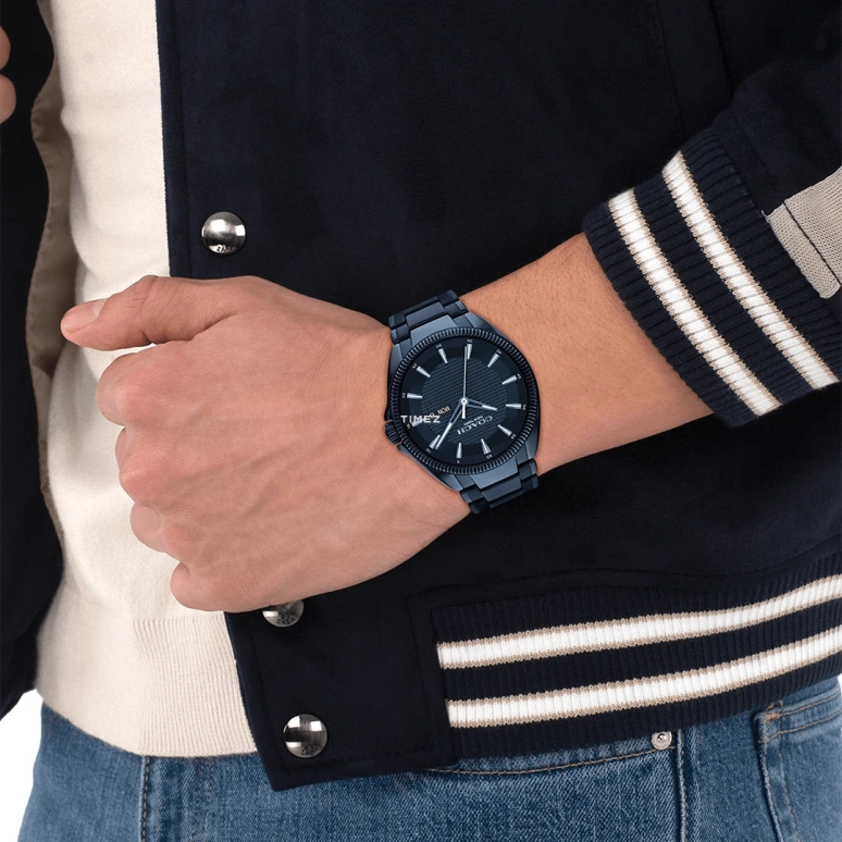 COACH,Jackson 45mm,45mm,Stainless Steel,Blue,Quartz,Date,Day,14602689