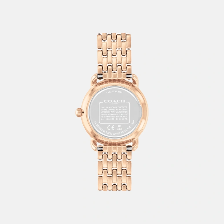 COACH,Elliot 28mm,28mm,Stainless Steel,Rose Gold,Quartz,Hardlex,Round,14504371