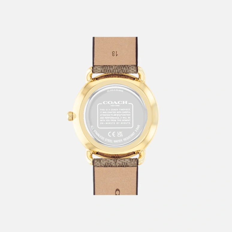 COACH,Elliot 36mm,36mm,Stainless Steel,Silver,Quartz,Hardlex,Round,14504205