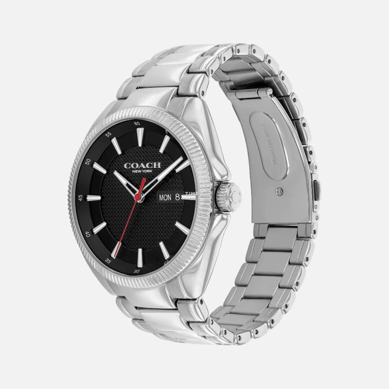 COACH,Jackson 45mm,45mm,Stainless Steel,Black,Quartz,Date,Day,14602687