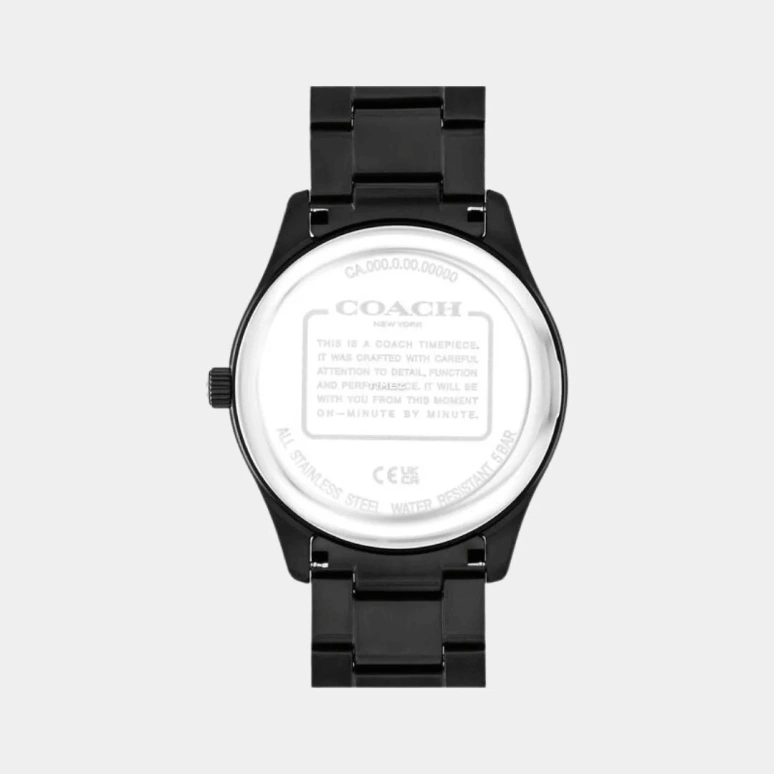 COACH,Oliver 41mm,41mm,Stainless Steel,Black,Quartz,Day,Round,14602754