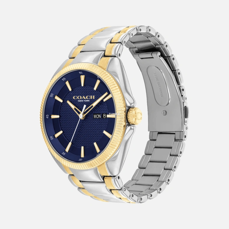 COACH,Jackson 45mm,45mm,Stainless Steel,Blue,Quartz,Date,Day,14602690