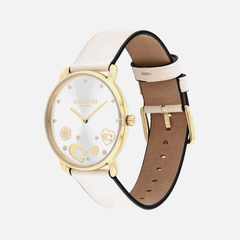 COACH,Elliot 36mm,36mm,Stainless Steel,White,Quartz,Hardlex,Round,14504294