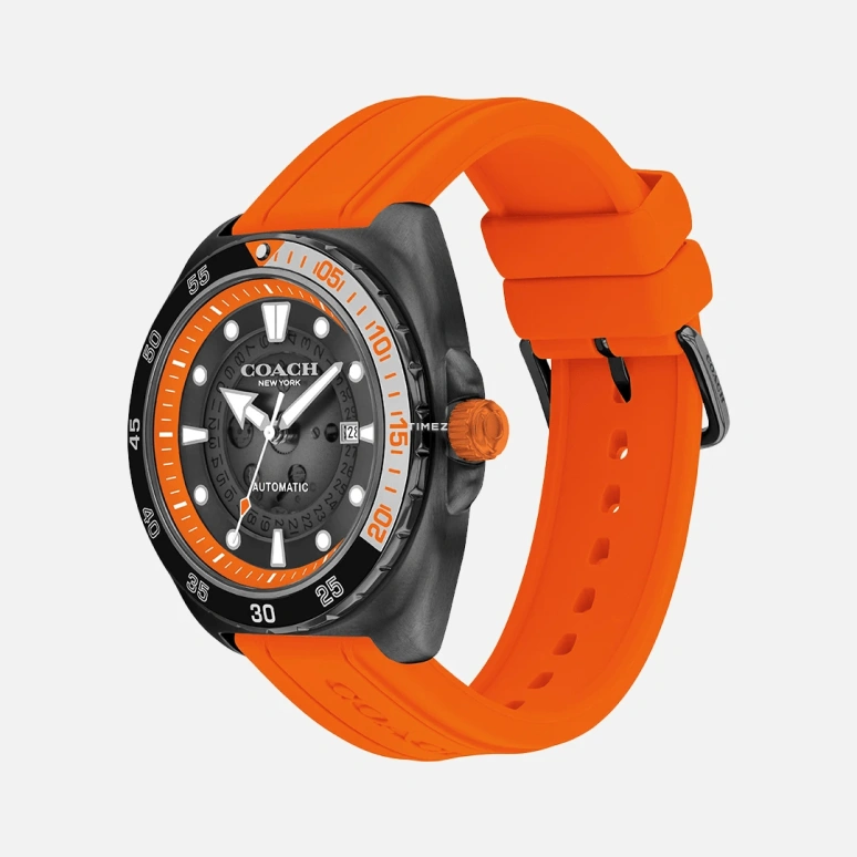 COACH,Charter 44mm,44mm,Stainless Steel,Black,Quartz,Day,Hardlex,14602716