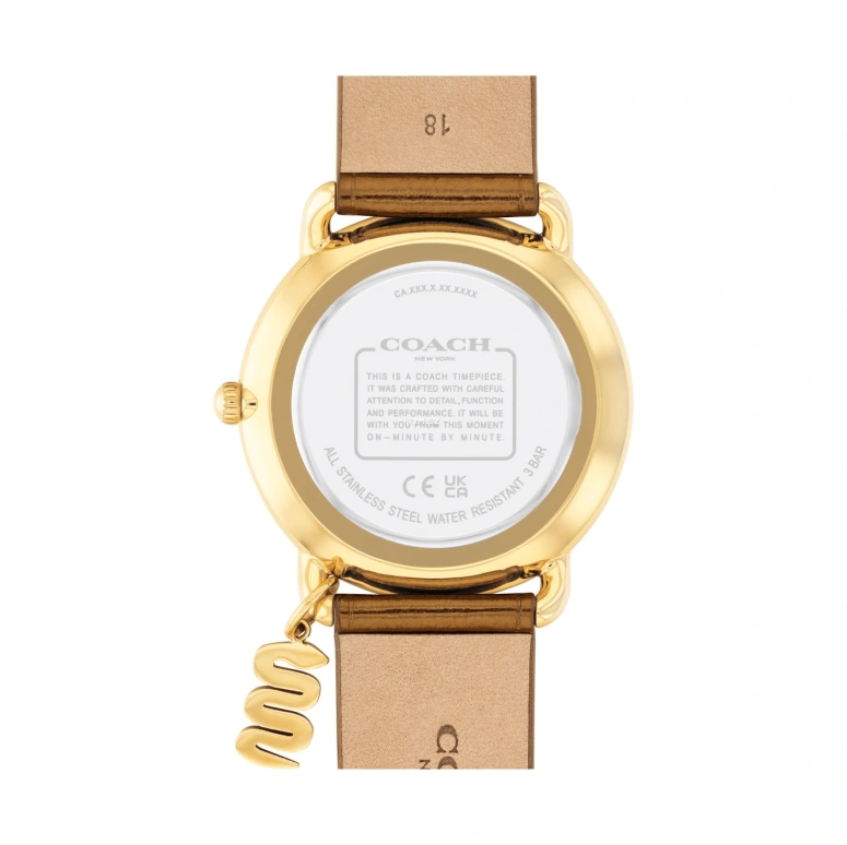 COACH,Elliot 36mm,36mm,Stainless Steel,White,Quartz,Glass,Round,14504449