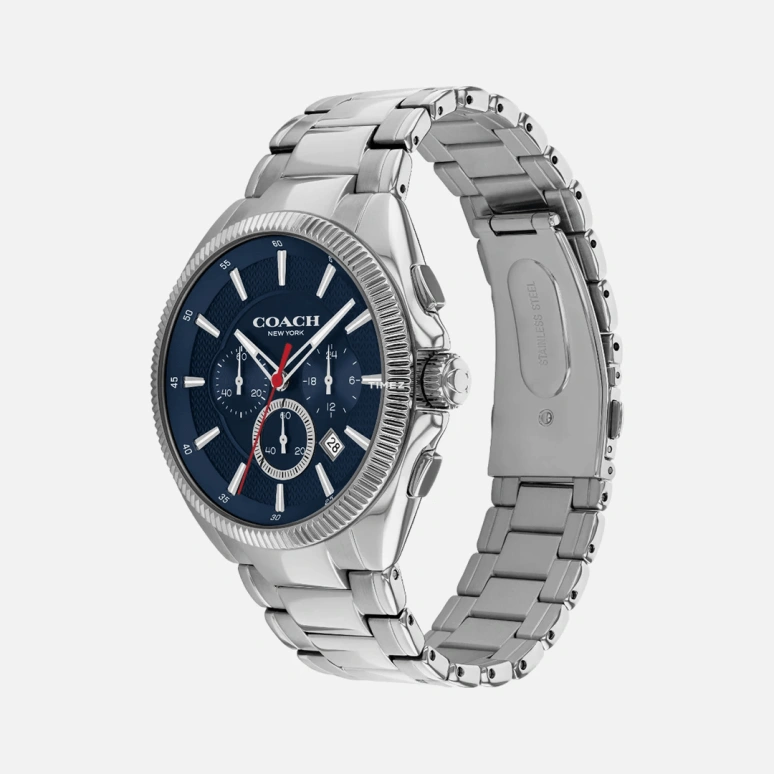 COACH,Jackson 45mm,45mm,Stainless Steel,Blue,Quartz,Chronograph,Day,14602679