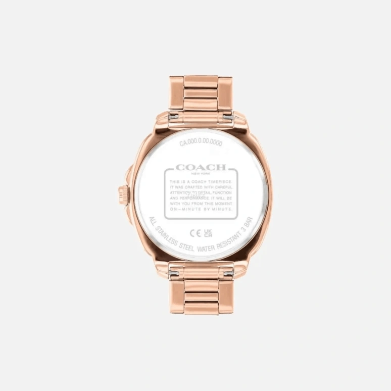 COACH,Kitt 38mm,38mm,Stainless Steel,Rose Gold,Quartz,Cushion,14504479