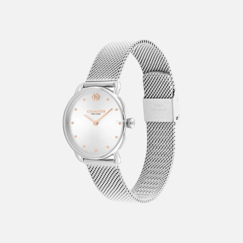 COACH,Elliot 28mm,28mm,Stainless Steel,Silver,Quartz,Hardlex,Round,14504221