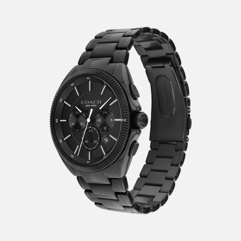 COACH,Jackson 45mm,45mm,Stainless Steel,Black,Quartz,Chronograph,Day,14602681