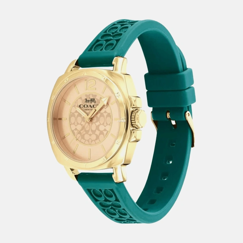 COACH,Cabfr 34mm,34mm,Stainless Steel,Gold,Quartz,Hardlex,Cushion,14504179
