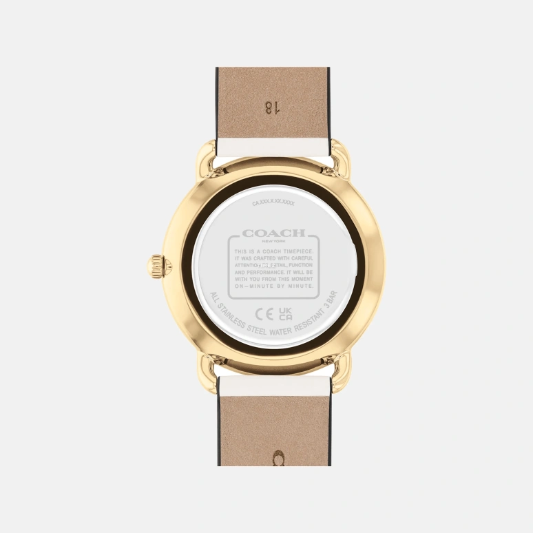 COACH,Elliot 36mm,36mm,Stainless Steel,White,Quartz,Hardlex,Round,14504294