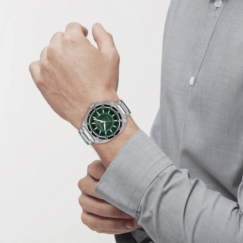 COACH,Charter 44mm,44mm,Stainless Steel,Green,Quartz,Day,Hardlex,14602713