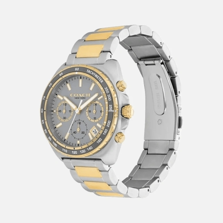 COACH,Charter 39mm,39mm,Stainless Steel,Grey,Quartz,Chronograph,Day,14602740