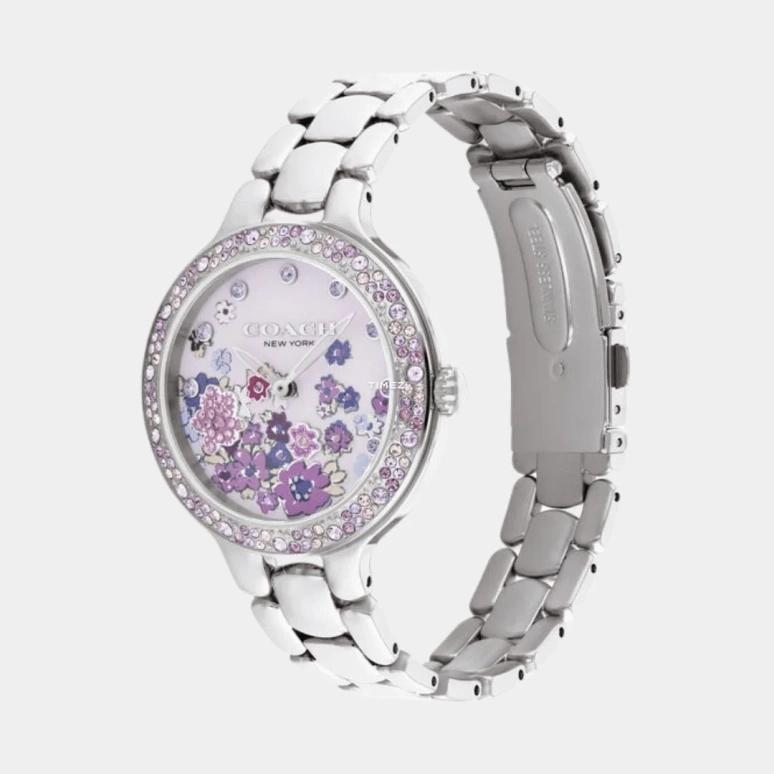 COACH,Chelsea 36mm,36mm,Stainless Steel,Purple,Quartz,Hardlex,Round,14504499