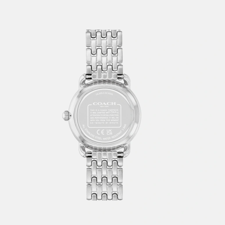 COACH,Elliot 28mm,28mm,Stainless Steel,Silver,Quartz,Hardlex,Round,14504369