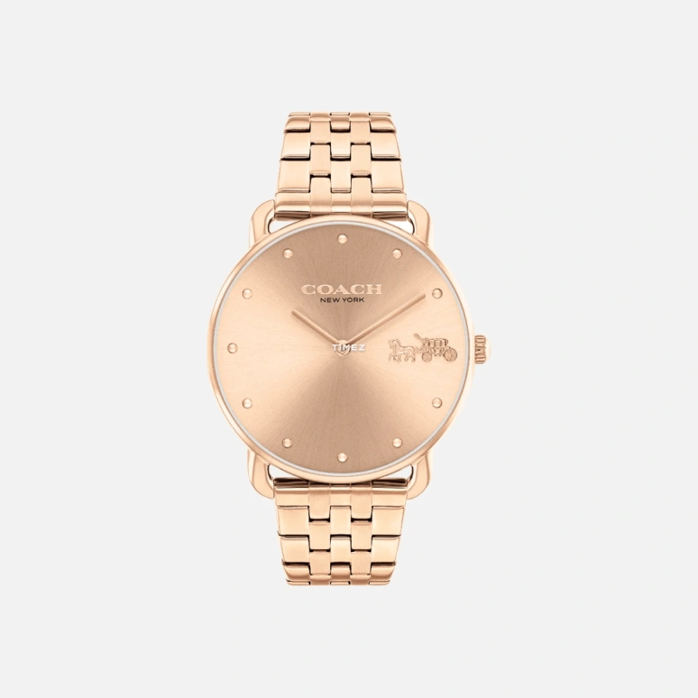 COACH,Elliot 36mm,36mm,Stainless Steel,Rose Gold,Quartz,Hardlex,Round,14504292