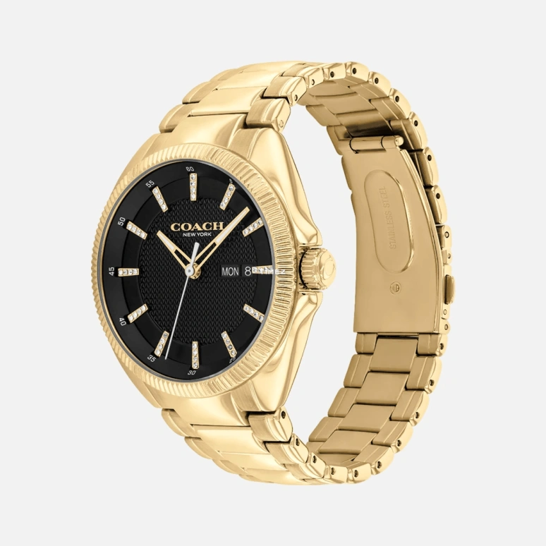 COACH,Jackson 45mm,45mm,Stainless Steel,Black,Quartz,Date,Day,14602694