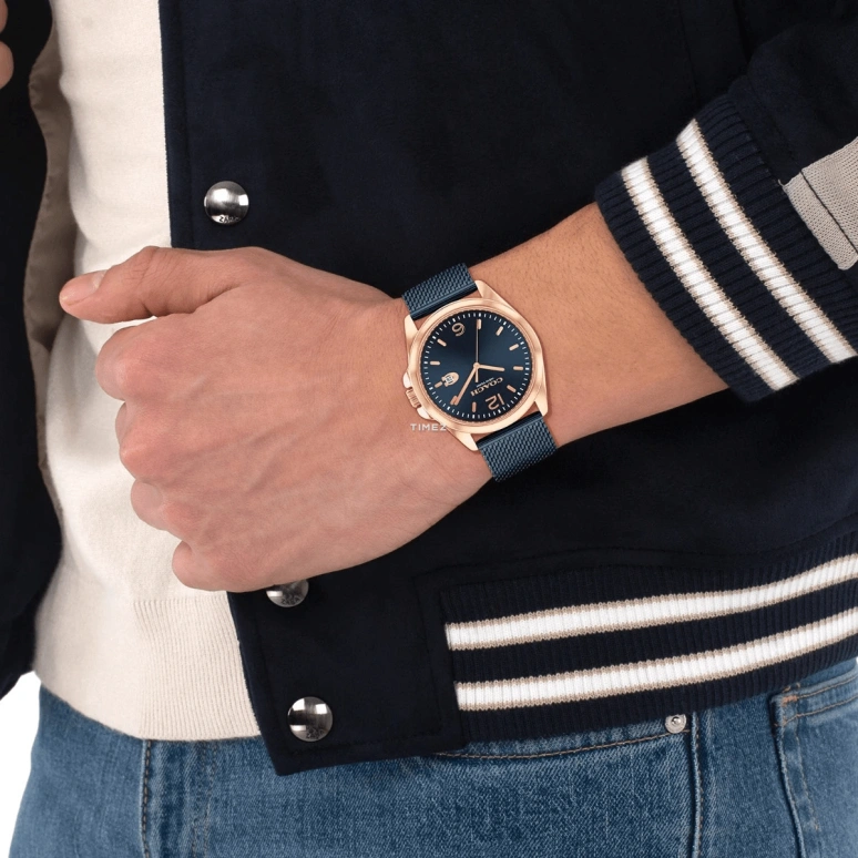 COACH,Greyson 41mm,41mm,Stainless Steel,Blue,Quartz,Day,Hardlex,14602620