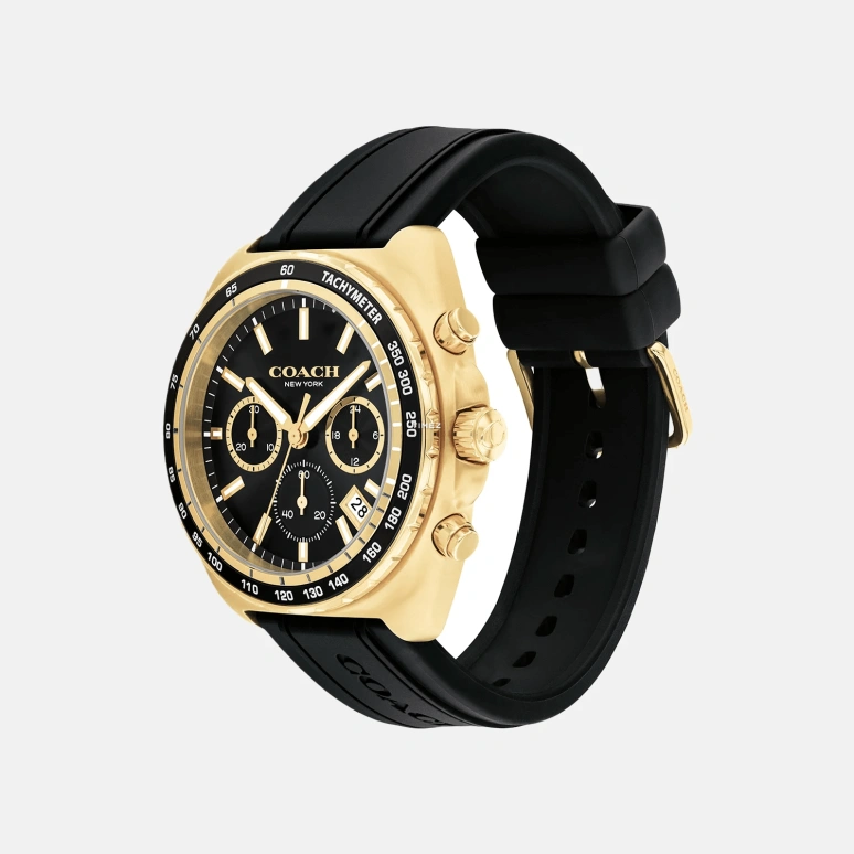 COACH,Charter 44mm,44mm,Stainless Steel,Black,Quartz,Chronograph,Day,14602708