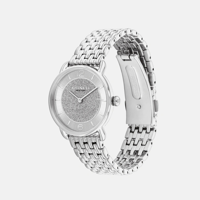 COACH,Elliot 28mm,28mm,Stainless Steel,Silver,Quartz,Hardlex,Round,14504369