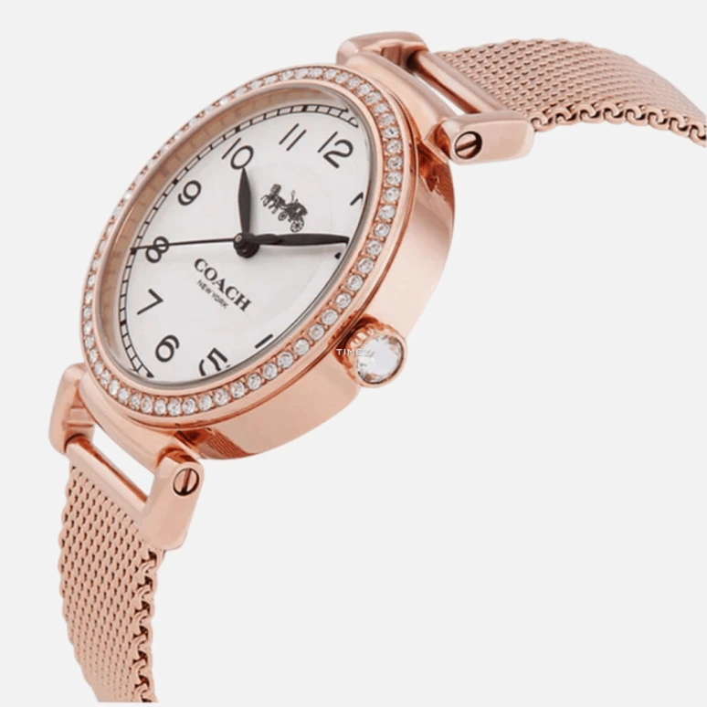 COACH,Madison 32mm,32mm,Stainless Steel,White,Quartz,Hardlex,Round,14503398