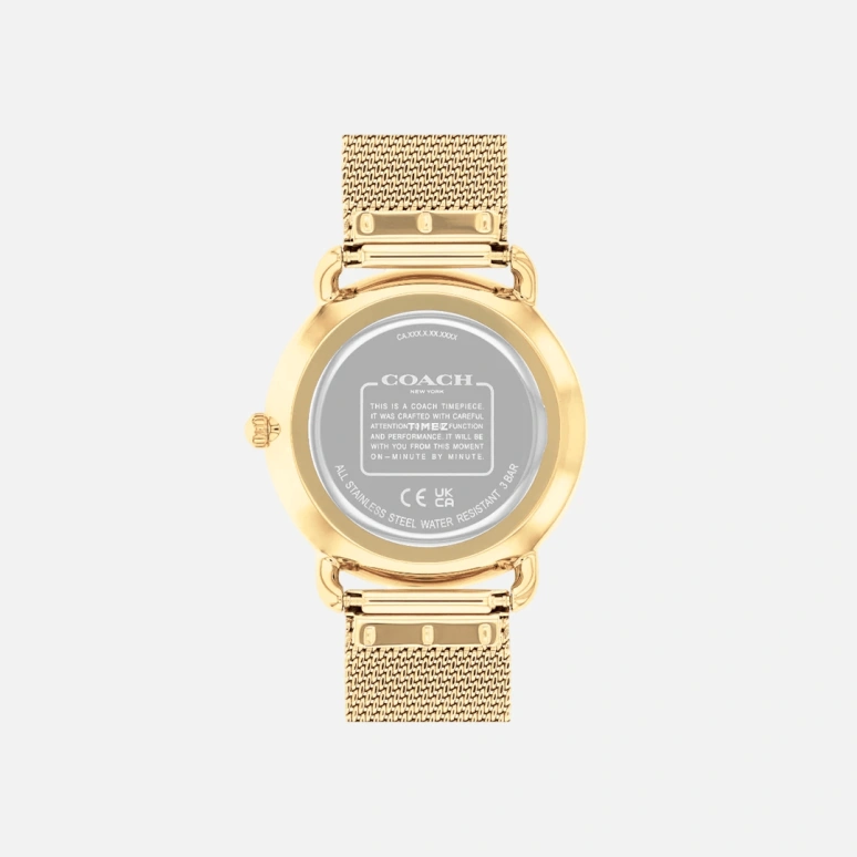 COACH,Elliot 36mm,36mm,Stainless Steel,Silver,Quartz,Hardlex,Round,14504208