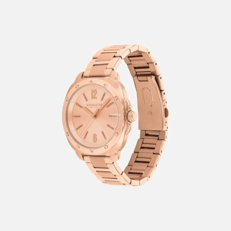 COACH,Kitt 38mm,38mm,Stainless Steel,Rose Gold,Quartz,Cushion,14504479