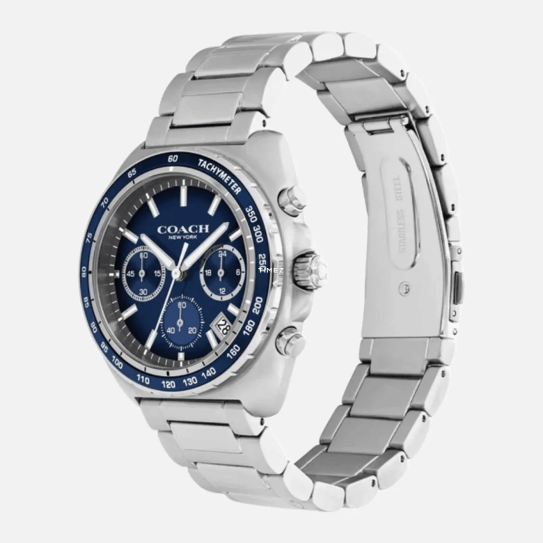 COACH,Charter 39mm,39mm,Stainless Steel,Blue,Quartz,Chronograph,Day,14602737