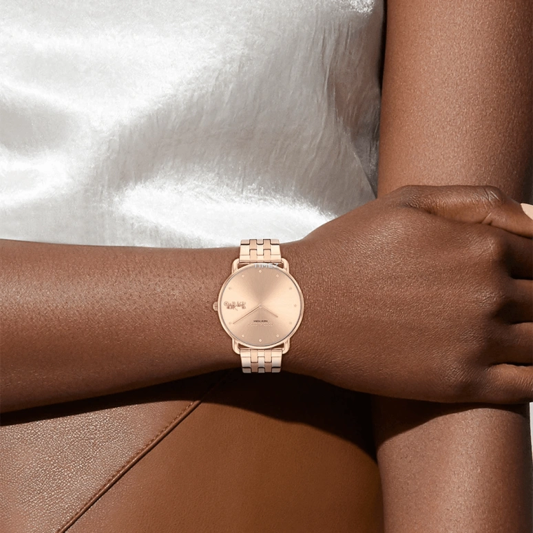 COACH,Elliot 41mm,41mm,Stainless Steel,Rose Gold,Quartz,Hardlex,Round,14504296