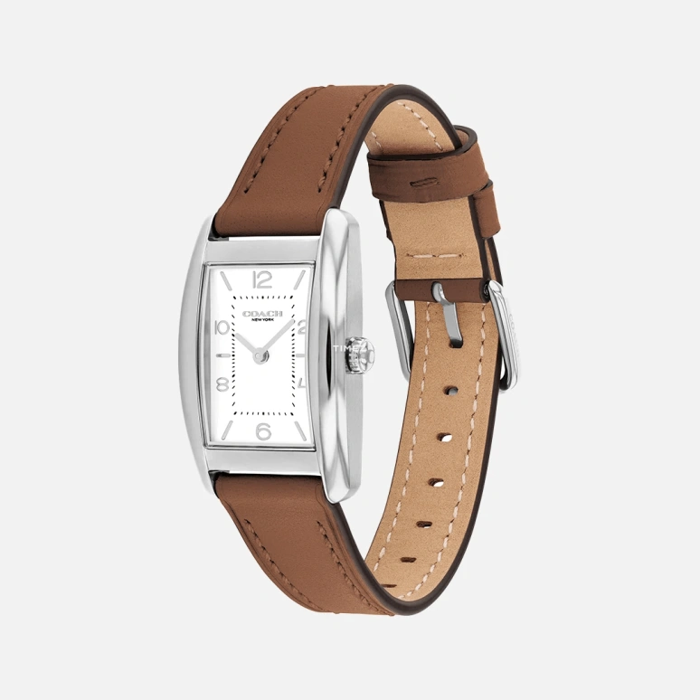 COACH,Reese 24x35mm,24x35mm,Stainless Steel,White,Quartz,Hardlex,Rectangular,14504311