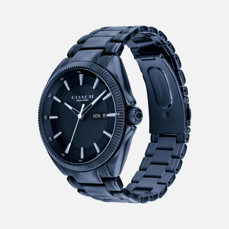 COACH,Jackson 45mm,45mm,Stainless Steel,Blue,Quartz,Date,Day,14602689