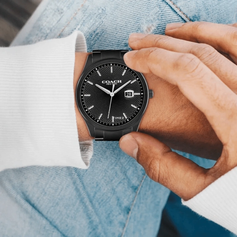 COACH,Oliver 41mm,41mm,Stainless Steel,Black,Quartz,Day,Round,14602754