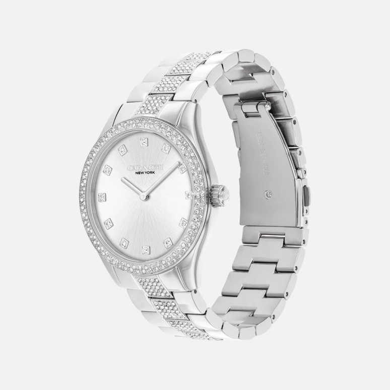 COACH,Brooks 38mm,38mm,Stainless Steel,Silver,Quartz,Hardlex,Round,14400033