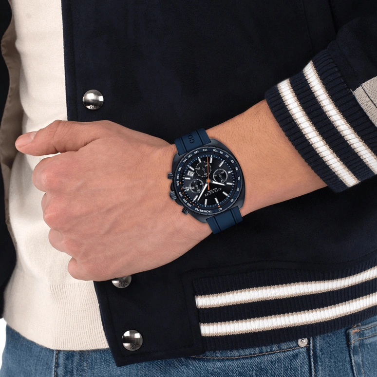 COACH,Charter 44mm,44mm,Stainless Steel,Blue,Quartz,Chronograph,Day,14602706