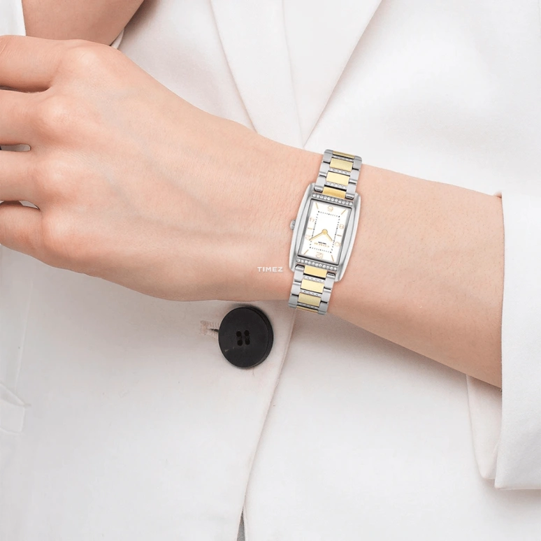 COACH,Reese 24x35mm,24x35mm,Stainless Steel,White,Quartz,Hardlex,Rectangular,14504318