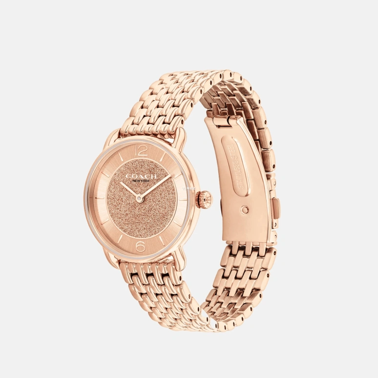COACH,Elliot 28mm,28mm,Stainless Steel,Rose Gold,Quartz,Hardlex,Round,14504371