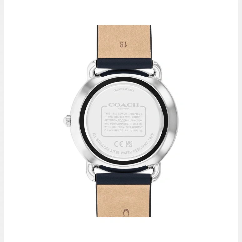 COACH,Elliot 36mm,36mm,Stainless Steel,Blue,Quartz,Hardlex,Round,14504376