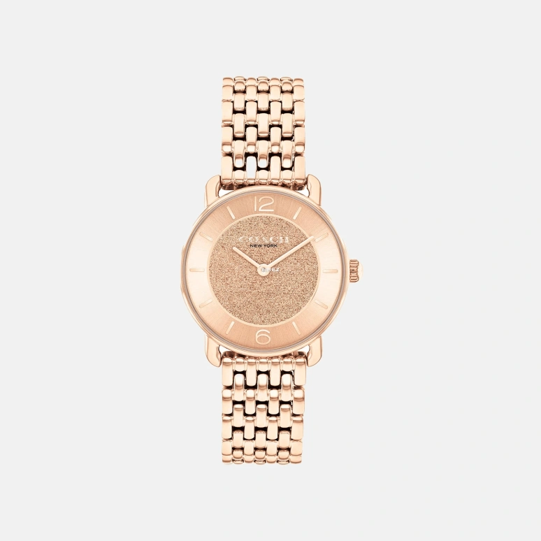 COACH,Elliot 28mm,28mm,Stainless Steel,Rose Gold,Quartz,Hardlex,Round,14504371