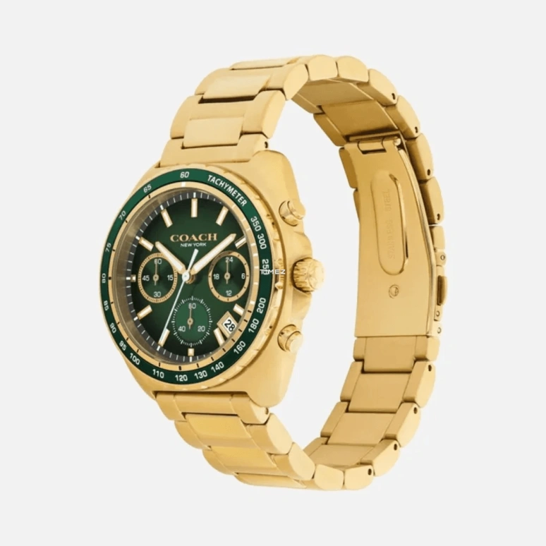 COACH,Charter 39mm,39mm,Stainless Steel,Green,Quartz,Chronograph,Day,14602738