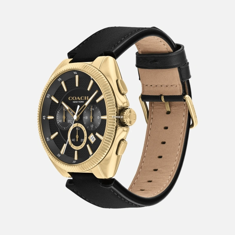 COACH,Jackson 45mm,45mm,Stainless Steel,Black,Quartz,Chronograph,Day,14602684