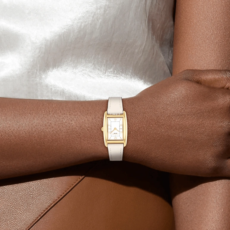 COACH,Reese 24x35mm,24x35mm,Stainless Steel,White,Quartz,Hardlex,Rectangular,14504314