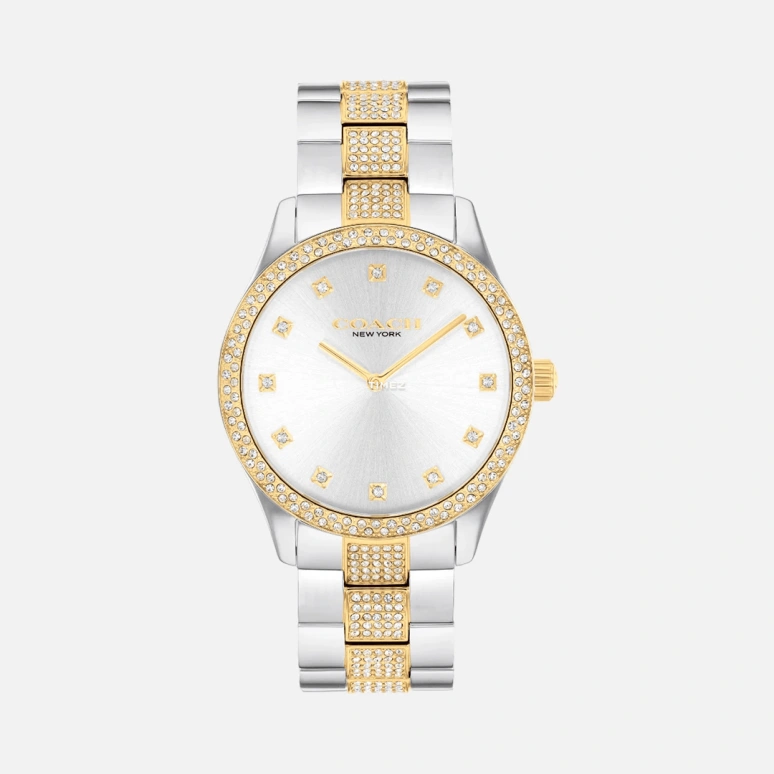 COACH,Brooks 38mm,38mm,Stainless Steel,Silver,Quartz,Hardlex,Round,14400034