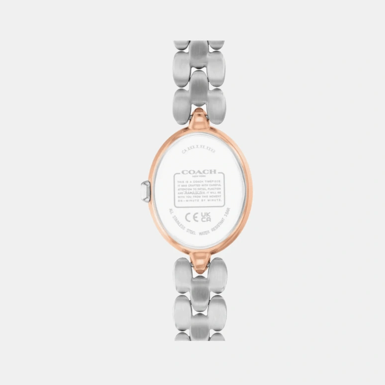 COACH,Sammy 22.50mm,22.50mm,Stainless Steel,Brown,Quartz,Oval,Rose Gold,14504542